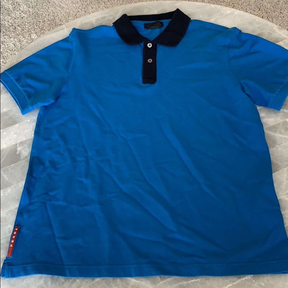 Authentic Men’s Prada blue XXL polo